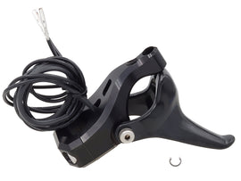 SP1 heated finger throttle S-D 12-19284 showing the ergonomic grip and throttle control on a motorcycle handlebar.