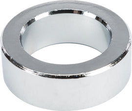 HardDrive 1-inch front chrome wheel spacer with 0.500-inch thickness, designed for vehicle wheel enhancement.