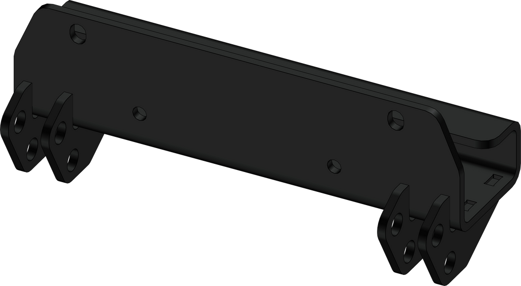 KFI Products plow mount bracket for snow plows, sturdy steel construction, designed for secure attachment on vehicles.