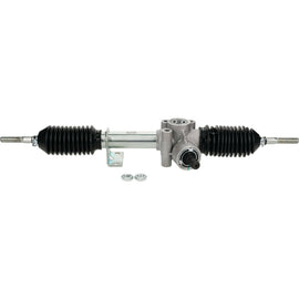 All Balls steering rack assembly Can 251-4026 showing the metal steering rack with mounting brackets and attached components.