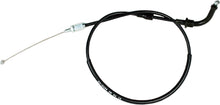 Load image into Gallery viewer, Motion Pro Black Vinyl Throttle Push Cable 70-2499, a durable control line for motorcycle throttle systems, with black vinyl coating.