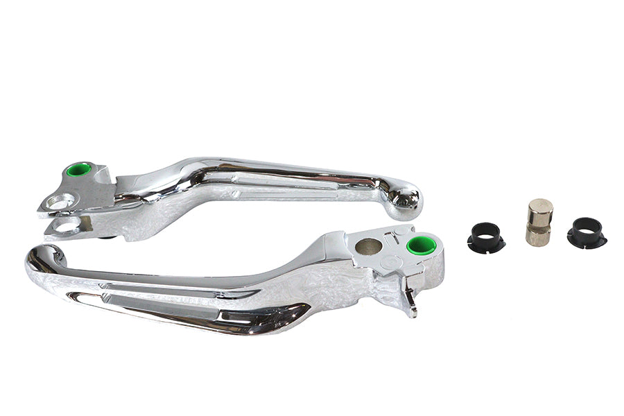 Chrome Slotted Hand Lever Set