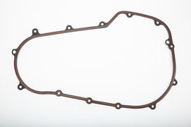 James Gasket primary cover gasket for motorcycle engine, sealed and ready for installation, shown in the product image.