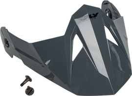 Fly Racing Odyssey Peak Grey helmet with aerodynamic design and adjustable straps, suitable for motocross and off-road riding.