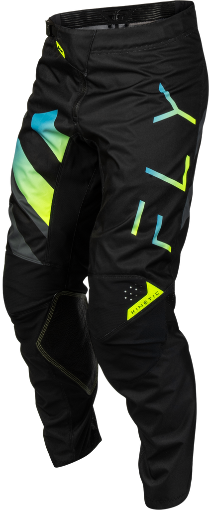 Kinetic Volt Pants Black/Grey/Teal/Yellow Sz 42