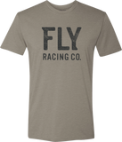 Fly Racing Fly Gauge Tee Warm Grey Lg 352-0106L