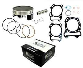 Namura top end kit with Nikasil cylinder for Honda, Kawasaki, Suzuki 93.96mm piston kit with +4.00mm bore and 11:1 compression.