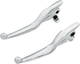 HardDrive chrome clutch lever set with smooth flh/flt design for 14-16 hydraulic motorcycles, featuring a sleek metal finish.
