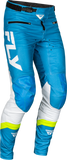 Fly Racing - Rayce Bicycle Pants Blue/White/Lime Green Sz 32 - 378-06232