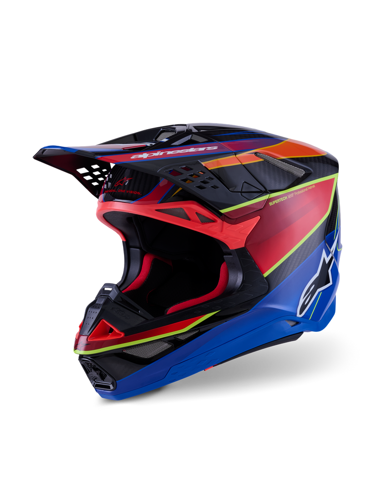 Supertech S M10 Era Helmet Blu/Rd/Ylw Fluo Glossy 2x