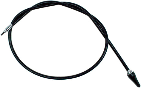 Motion Pro black vinyl Speedo cable 70-6011, a durable hydraulic control line for motorcycle speedometer systems.