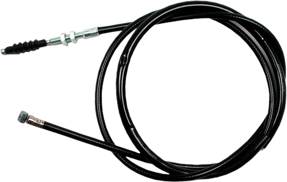 Motion Pro black vinyl clutch cable 70-2034 for motorcycle control lines, showing the flexible cable with fittings.