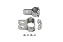 Charger l'image dans la galerie, Chrome 1-1/8 inch Footpeg Mount Clamp Set