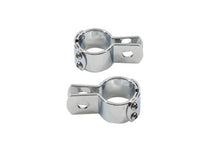 Charger l'image dans la galerie, Chrome 1-1/2 inch Footpeg Mount Clamp Set