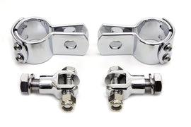 V-Twin footpeg mount kit for motorcycle footpeg or footboard installation, durable metal construction with mounting hardware.