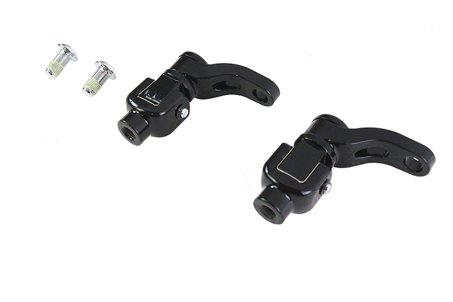 360 Adjustable Passenger Footpeg Mount Kit Black
