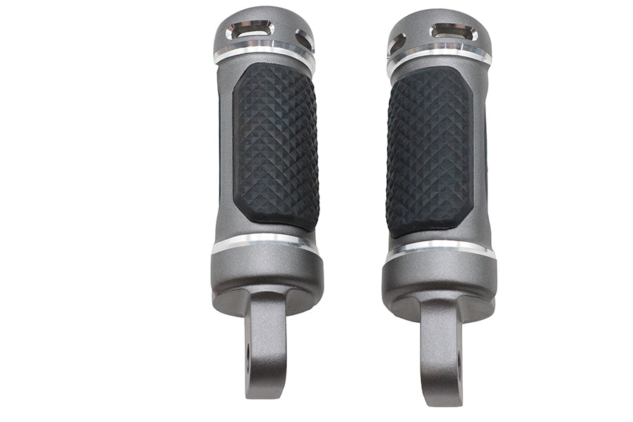 M8 NYC Style Passenger Footpeg Set Graphite