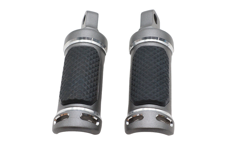 M8 NYC Style Passenger Footpeg Set Graphite