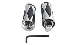 Charger l'image dans la galerie, Chrome Diamond Style Large Footpeg Set