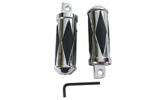 Charger l'image dans la galerie, Chrome Diamond Style Large Footpeg Set