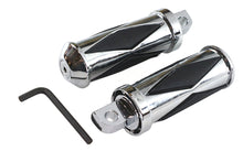 Charger l'image dans la galerie, Chrome Diamond Style Large Footpeg Set