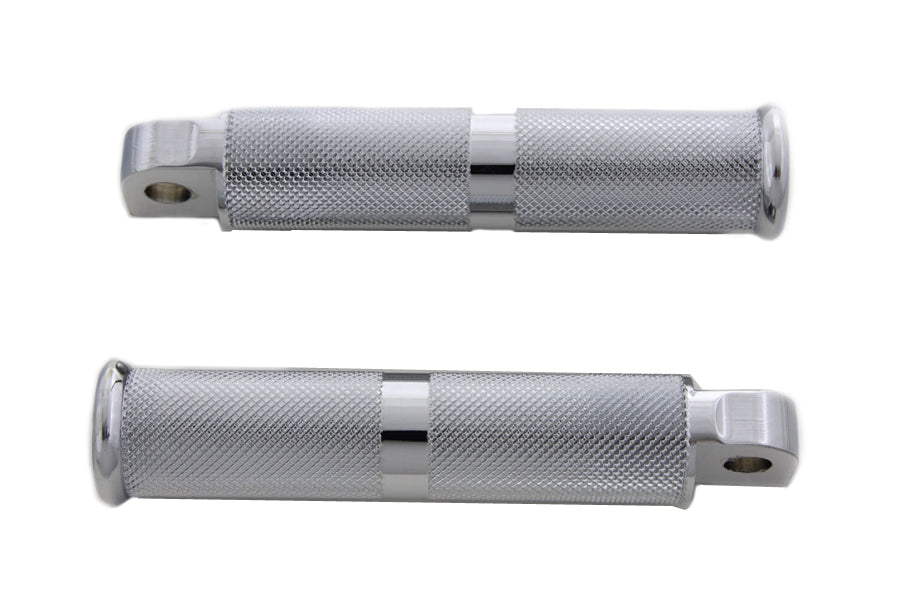 Chrome Hollow Knurled Footpeg Set