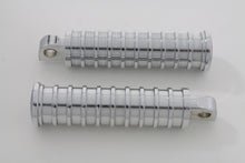 Charger l'image dans la galerie, Chrome Light Grooves Footpeg Set