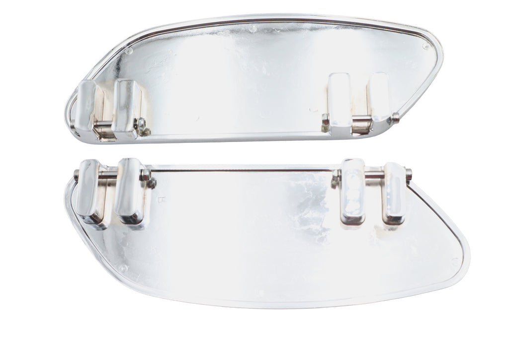 Driver Footboard Set Chrome Streamliner Style