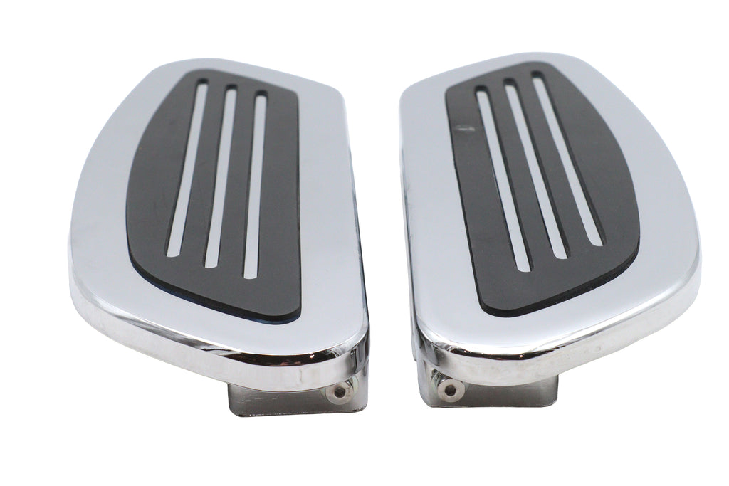 Driver Footboard Set Chrome Streamliner Style
