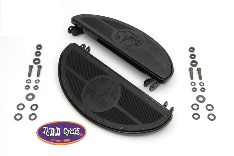 World's Fair Style Half Moon Footboard Set Black