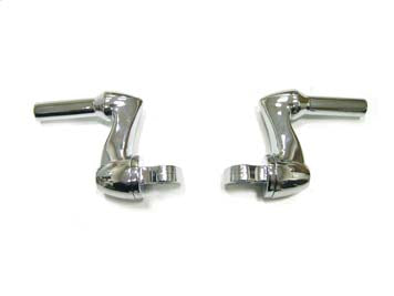 Chrome Footpeg Mount Adjustable Offset