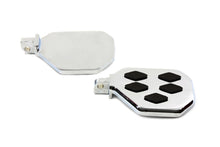 Charger l'image dans la galerie, Chrome Mini Footboard Set with Diamond Design