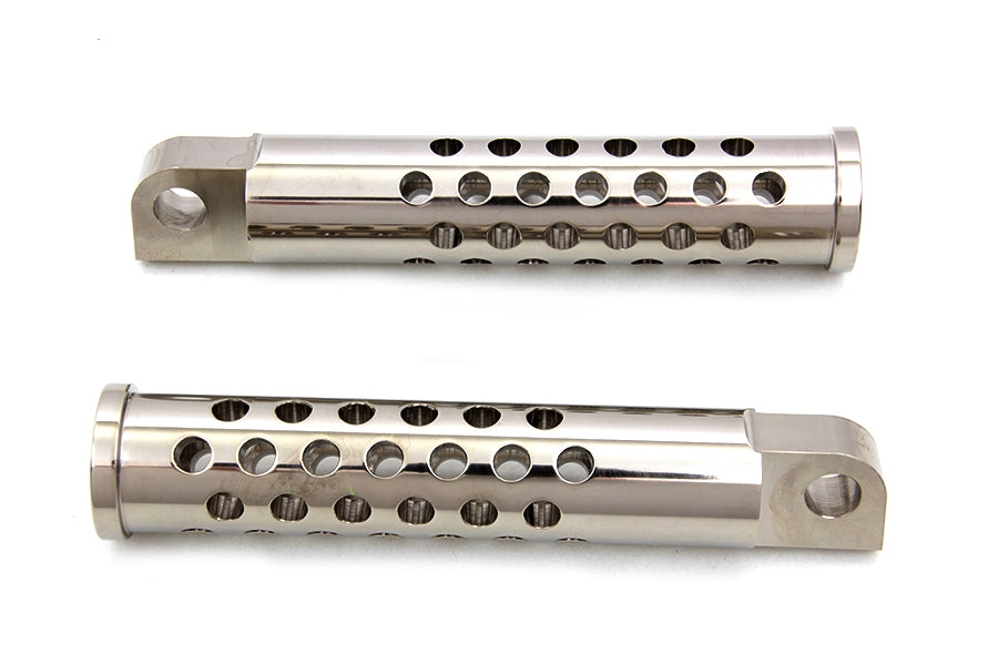 Billet Shooter Style Footpeg Set Nickel Plated