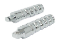 Charger l'image dans la galerie, Chrome Hourglass Style Footpeg Set