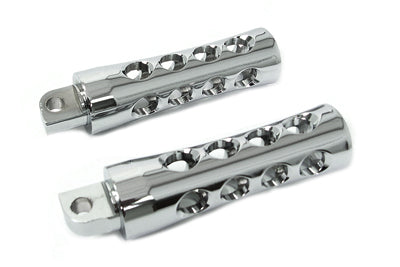 Chrome Concave Style Footpeg Set