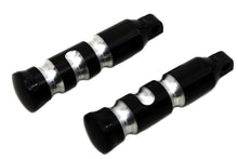 Charger l'image dans la galerie, Black Contour Grooved Footpeg Set