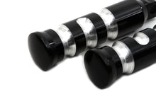 Charger l'image dans la galerie, Black Contour Grooved Footpeg Set