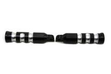 Charger l'image dans la galerie, Black Contour Grooved Footpeg Set