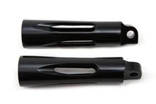 Charger l'image dans la galerie, Black Milled Style Footpeg Set