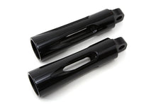 Charger l'image dans la galerie, Black Milled Style Footpeg Set