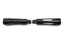 Charger l'image dans la galerie, Black Milled Style Footpeg Set
