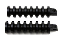 Charger l'image dans la galerie, Black Grooved Footpeg Set