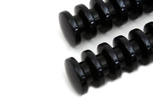 Charger l'image dans la galerie, Black Grooved Footpeg Set