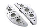 Driver Chrome Drilled Half Moon Footboard Set