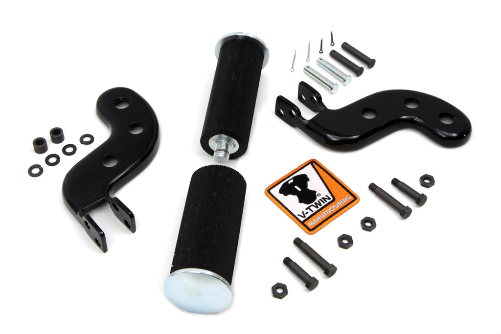 Buddy Seat Footpeg Set Black