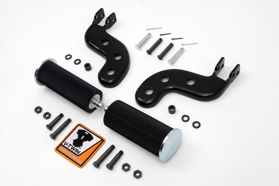 Buddy Seat Footpeg Set Black