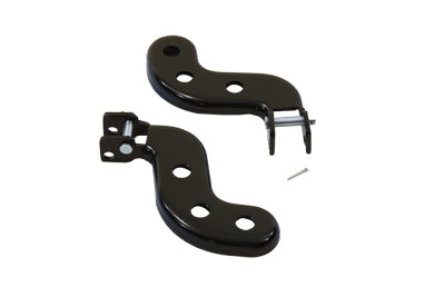Black Buddy Seat Footpeg Bracket Set