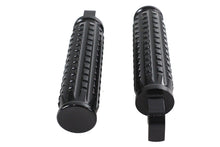 Charger l'image dans la galerie, Black Grained Style Footpeg Set