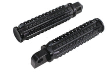Charger l'image dans la galerie, Black Grained Style Footpeg Set