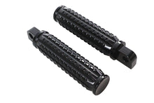 Charger l'image dans la galerie, Black Grained Style Footpeg Set